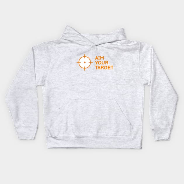 Aim your target! Kids Hoodie by Flying-High